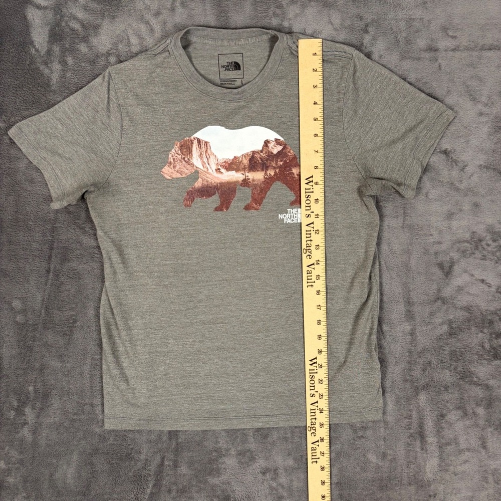 The North Face T-Shirt Women L Gray‎ Bear Mountain Graphic Short Sleeve Crewneck - Picture 6 of 10